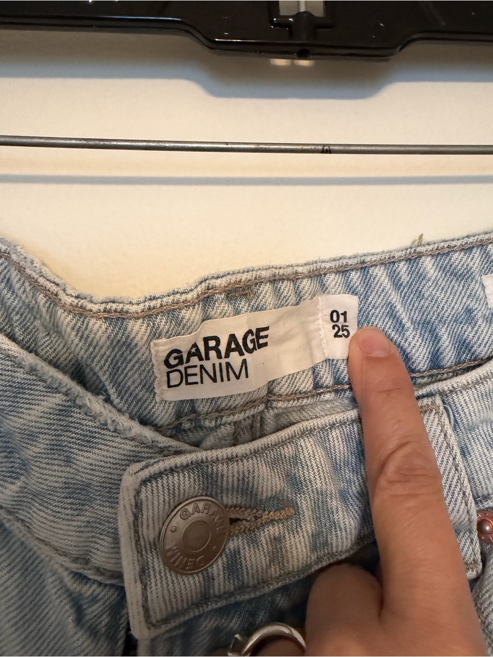 Garage Light Blue Slouchy women’s jeans -01  25 - Picture 2 of 6